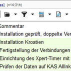 Zeitstempelliste