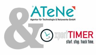Grafik mit Logo von ATeNe GmbH und Xpert-Timer