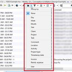 Grouping options of the timestamps