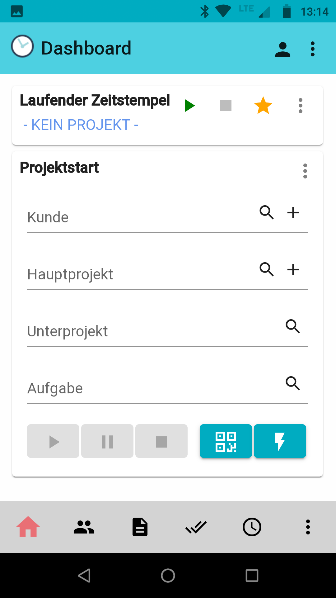 Die Browser-App von Xpert-Timer web auf einem Tablet
