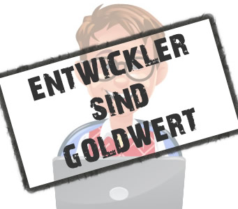 Vorschaubild zum Thema Entwickler sind goldwert