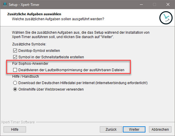 Deaktivierung der Laufzeitkomprimierung