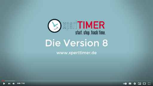 Video zur Version 8 der Projektzeiterfassung Xpert-Timer