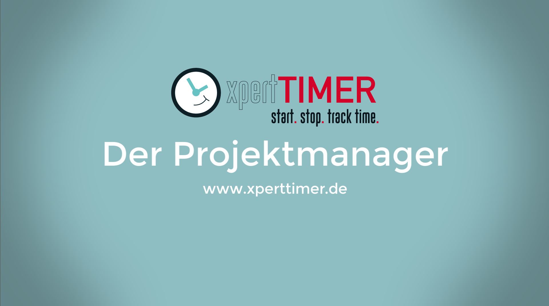 Startbildschirm des Videos zum Projektmanager