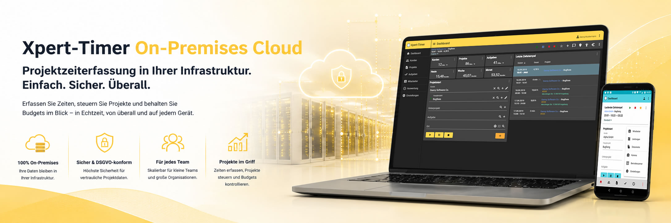 Xpert-Timer Cloud – Zeiterfassung per Browser-App